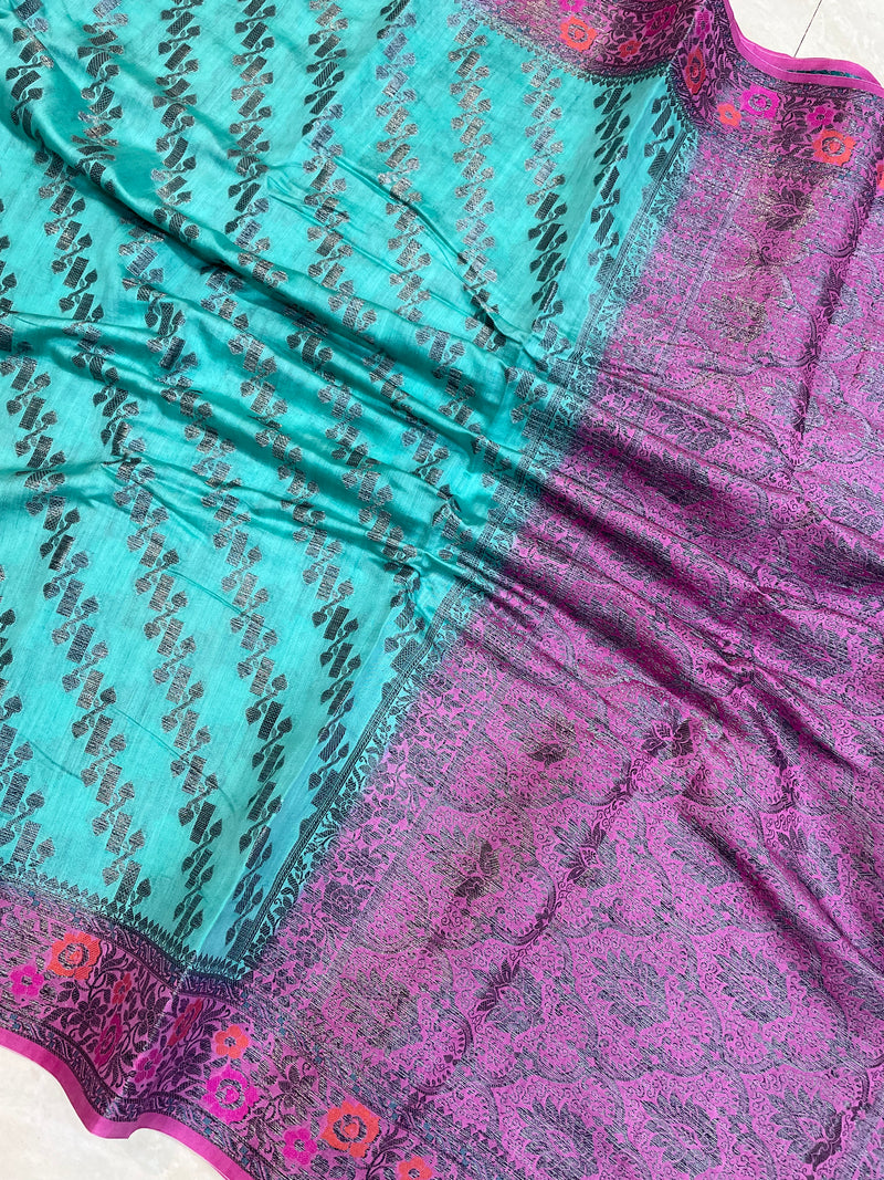 Pure Chiniya Silk Handloom Banarasi Saree - The Handlooms