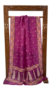 Pure Organza Chikankari Handloom Banarasi Saree - The Handlooms