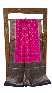 Pure Chiniya Silk Handloom Banarasi Saree - The Handlooms