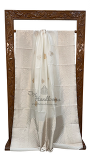 Pure Katan Silk Banarasi Handloom Saree - All over Kadua motifs - The Handlooms