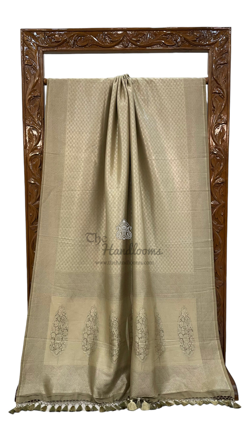 Pure Mashru Silk Banarasi Handloom Saree - The Handlooms