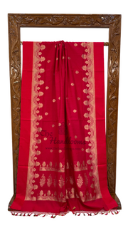 Pure Moonga Khaddi Handloom Banarasi Saree - The Handlooms