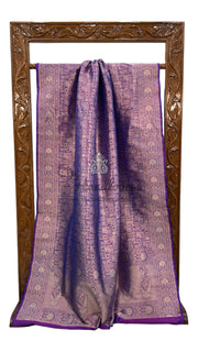 Pure Katan Silk Banarasi Handloom Saree - Tanchui Brocade With Meenakari - The Handlooms