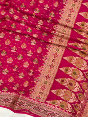 Pure Chiffon Khaddi Banarasi Saree - The Handlooms
