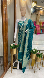 Khaddi Georgette Banarasi Dress material - The Handlooms