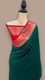 Pure Chiniya Silk Khaddi Handloom Banarasi Saree - The Handlooms