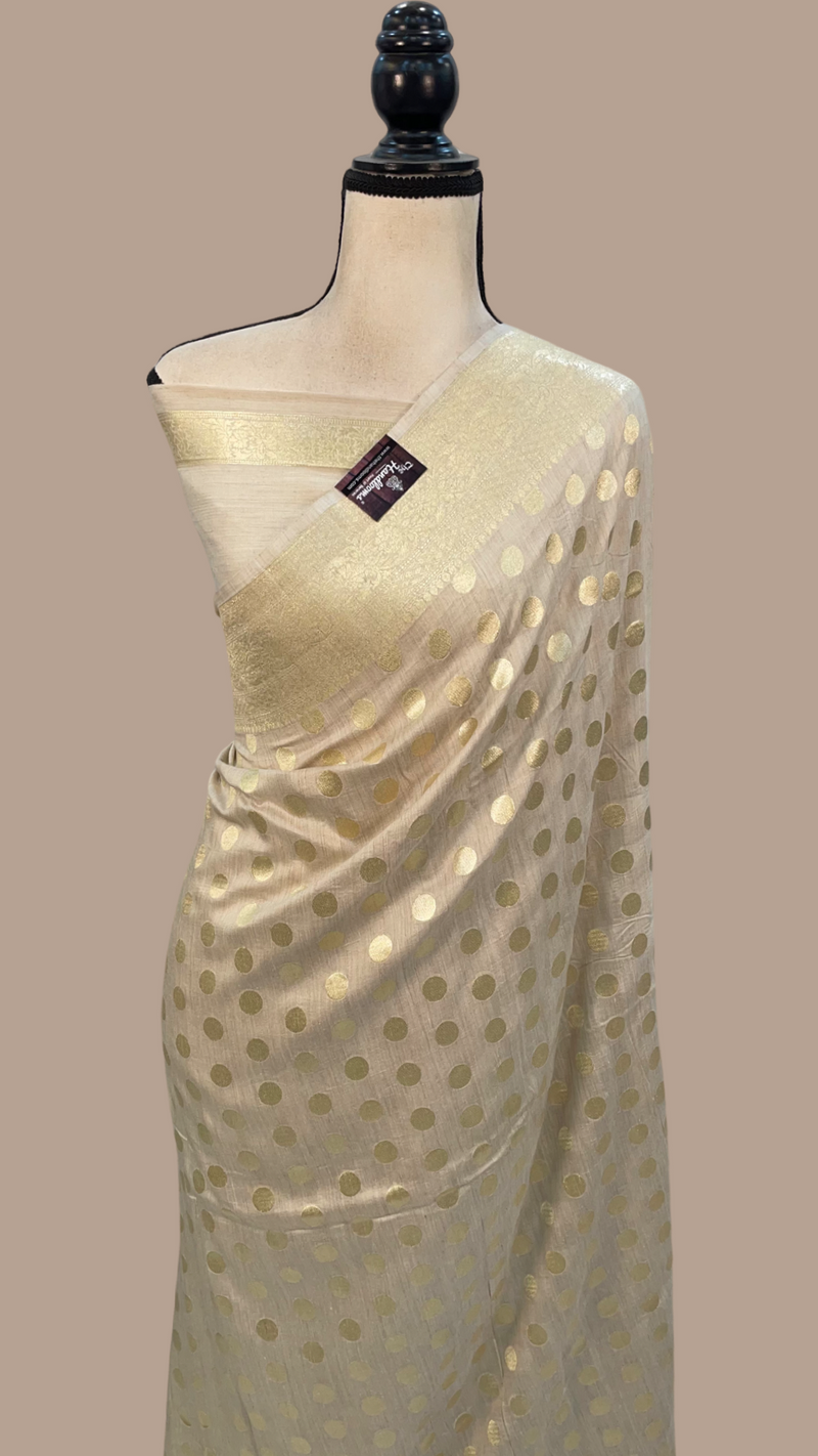 Moonga Georgette Handloom Banarasi Saree - The Handlooms