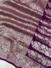 Pure Katan Silk Banarasi Handloom Saree - Tanchui Brocade - The Handlooms