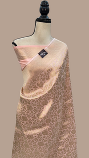 Pure Katan Silk Banarasi Handloom Saree - Tanchui Brocade - The Handlooms
