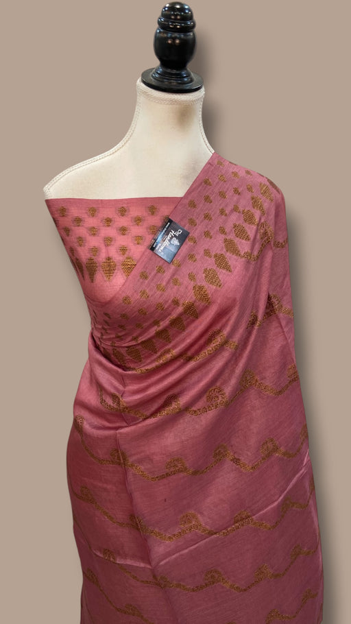 Pure Tussar Silk Handloom Banarasi Saree - The Handlooms