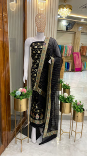 Khaddi Georgette Banarasi Dress material - The Handlooms