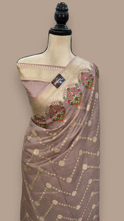 Pure Tussar Silk Handloom Banarasi Saree - The Handlooms