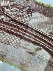 Pure Tissue Reshmi zari Banarasi Saree - The Handlooms