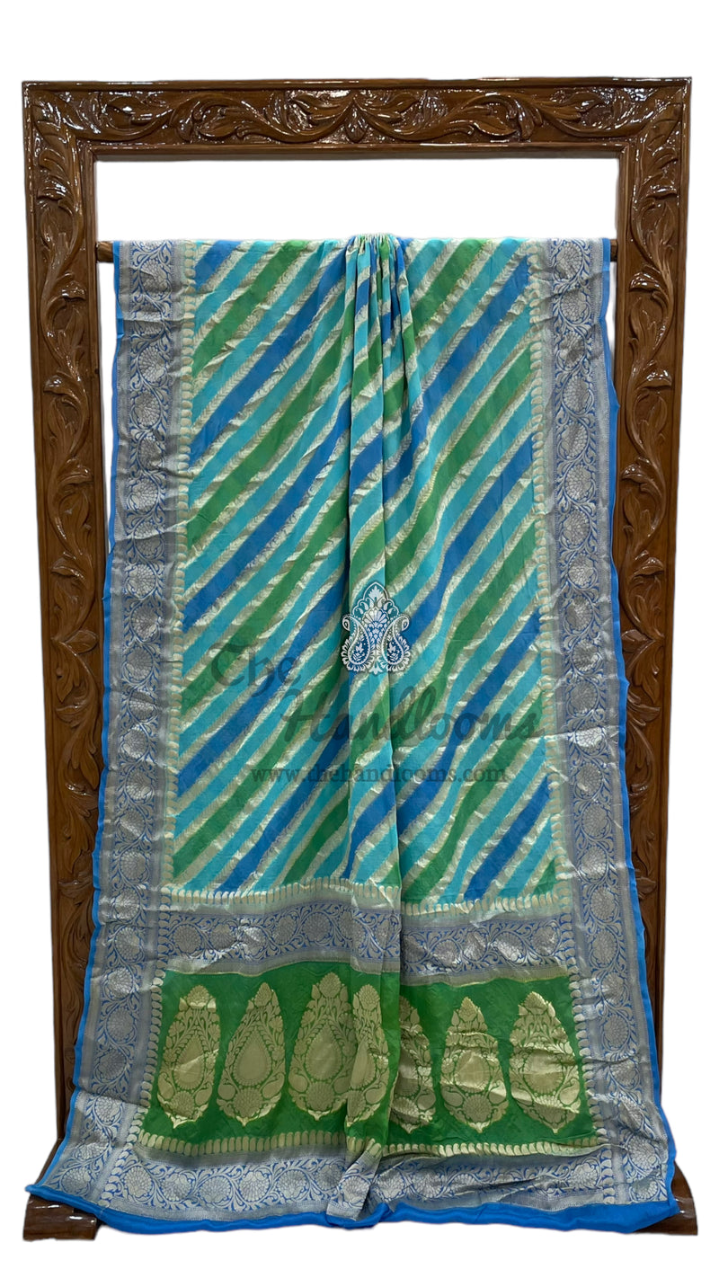 Pure Chiffon Khaddi Banarasi Saree - The Handlooms