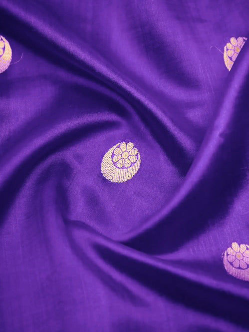 Madhuri Dixit Nene in our Pure Katan Silk Banarasi Handloom Saree - All Over Kadua Motifs - The Handlooms