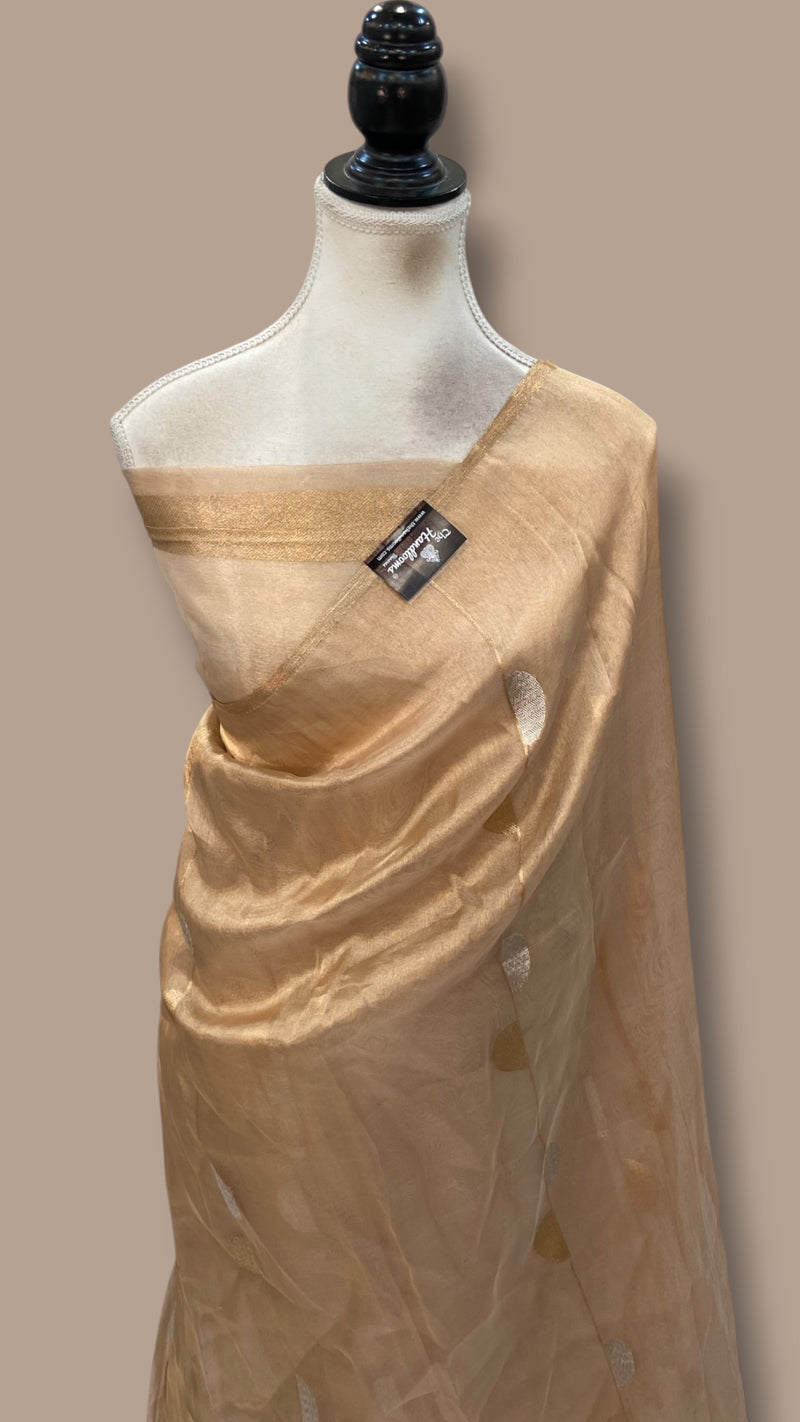 Pure Kora Tissue Silk Handloom Banarasi Saree