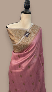 Pure Tussar Silk Handloom Banarasi Saree - The Handlooms