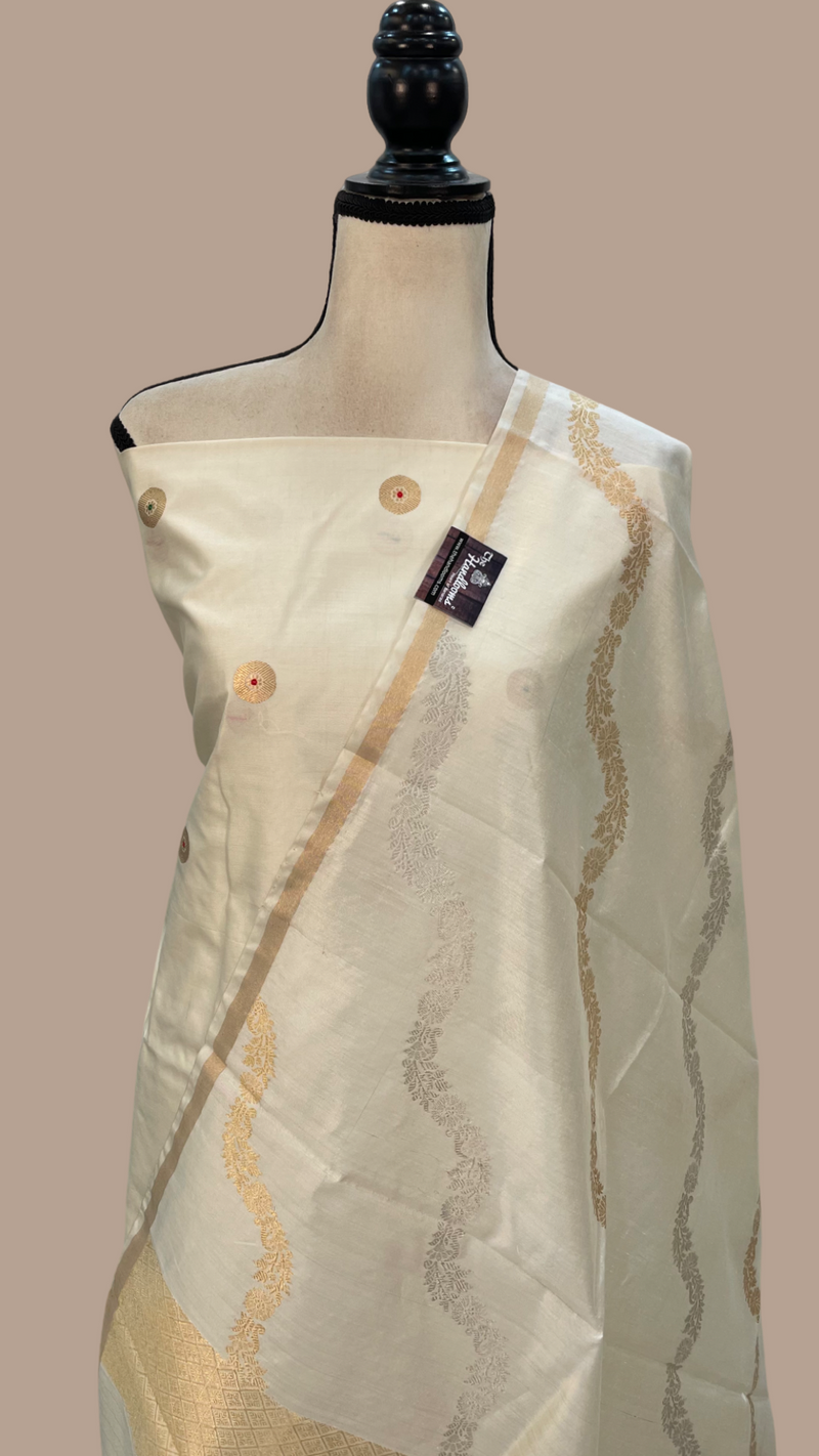 Pure Katan Silk Handlooms Banarasi Dress material - The Handlooms