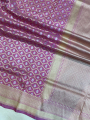 Pure Katan Silk Banarasi Handloom Saree - All over Jaal work - The Handlooms