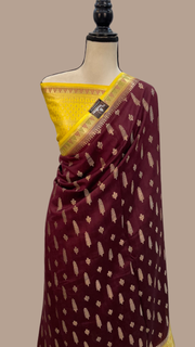 Pure Chiniya Silk Handloom Banarasi Saree - The Handlooms