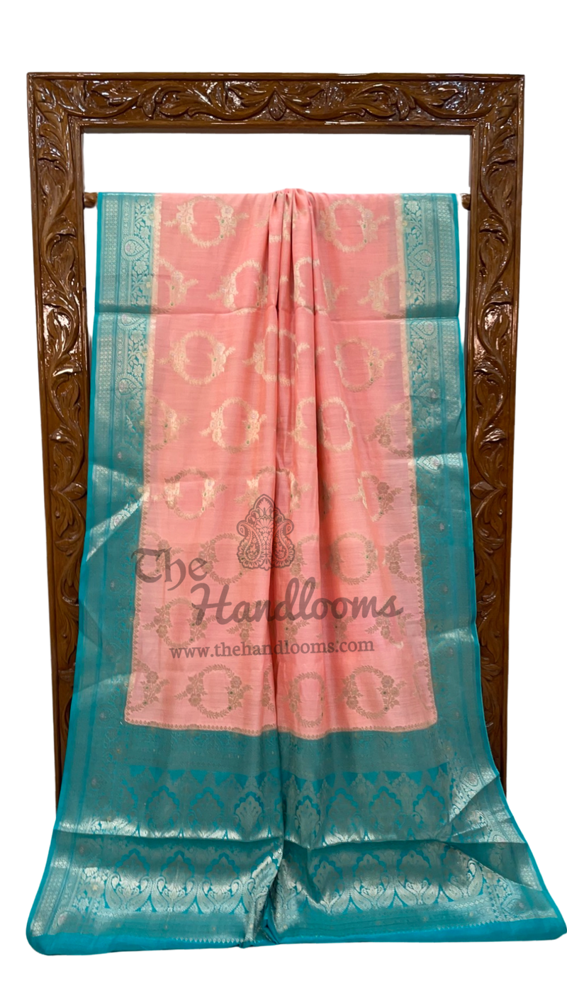 Pure Chiniya Silk Handloom Banarasi Saree - The Handlooms