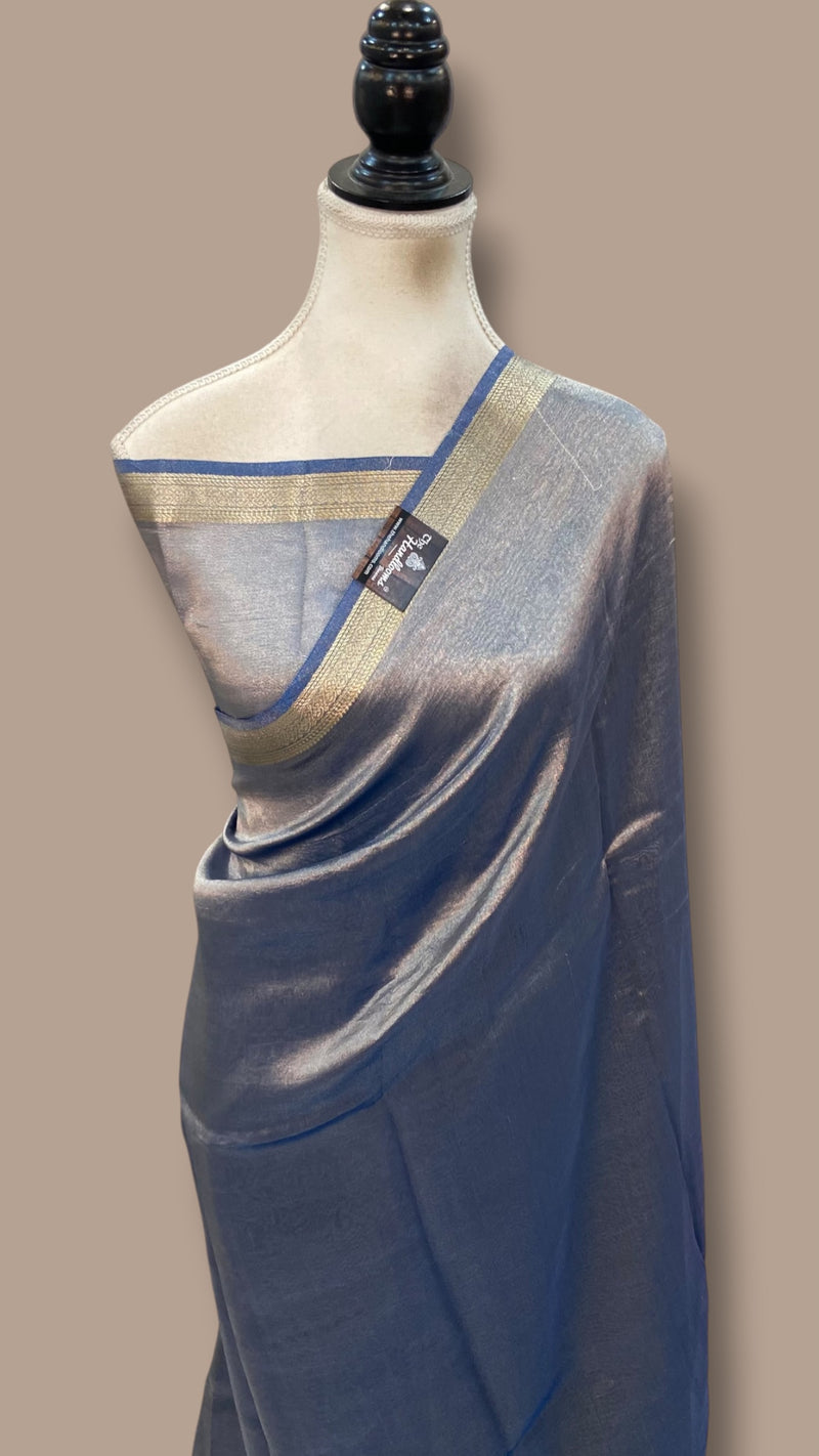 Pure Kora Tissue Handloom Banarasi Saree