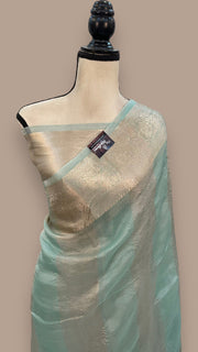 Pure Kora Tissue Handloom Banarasi Saree - The Handlooms