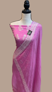 Khaddi Georgette Banarasi Dress material - The Handlooms