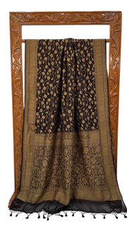 Khaddi Georgette Banarasi Saree -  Antique zari - The Handlooms