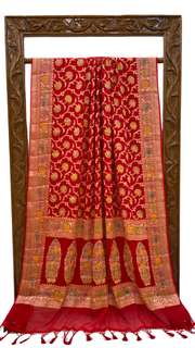 Pure Chiffon Khaddi Banarasi Saree - The Handlooms