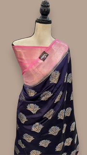 Pure Mango Silk Banarasi Handloom Saree - The Handlooms