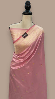 Pure Katan Silk Banarasi Handloom Saree - All over Kadua motifs With Meenakari - The Handlooms