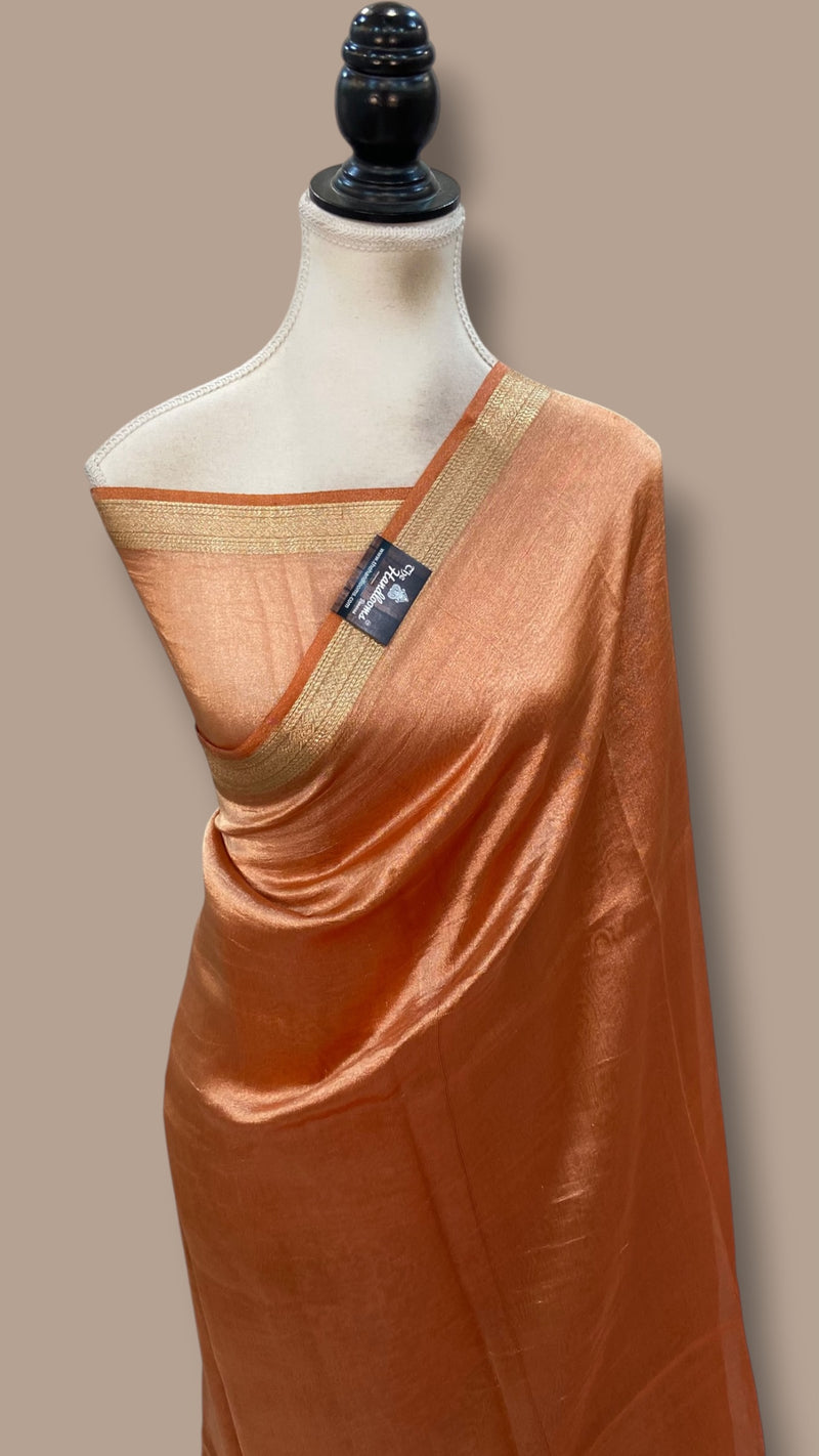 Pure Kora Tissue Handloom Banarasi Saree