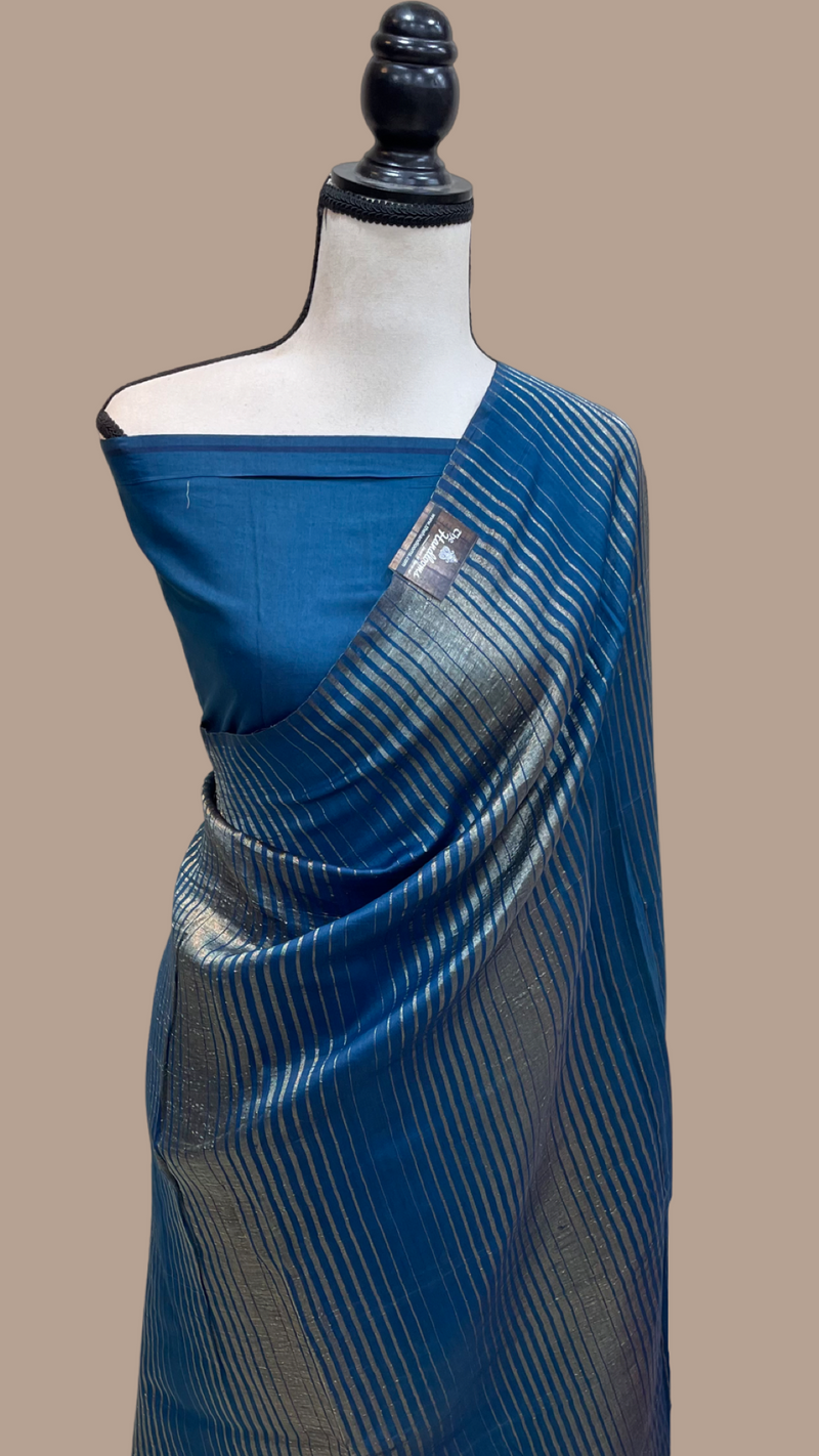 Pure tissue Chanderi Handloom Banarasi Saree - The Handlooms