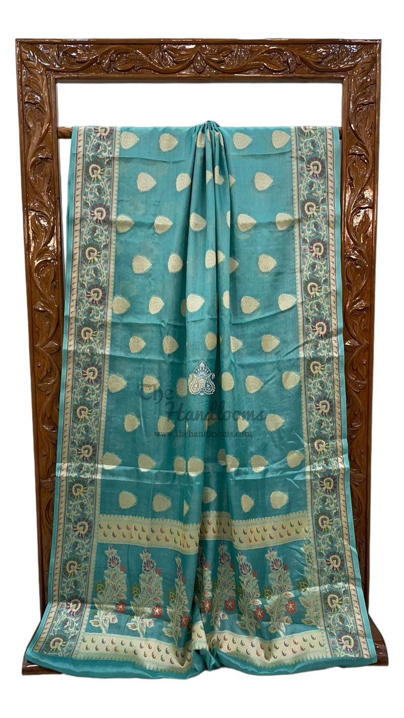 Pure Tussar Silk Handloom Banarasi Saree - The Handlooms