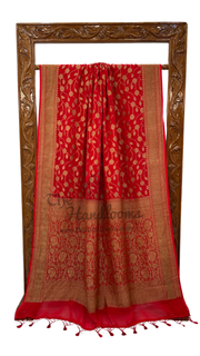 Khaddi Georgette Banarasi Saree -  Antique zari - The Handlooms