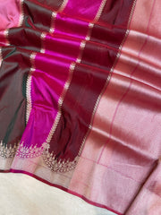 Pure Katan Silk Banarasi Handloom Saree - Rangkat - The Handlooms