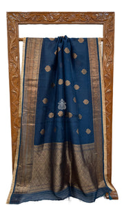 Pure Kora Handloom Banarasi Saree with Lace - The Handlooms