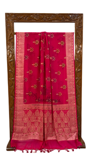 Pure Chiffon Khaddi Banarasi Saree - The Handlooms
