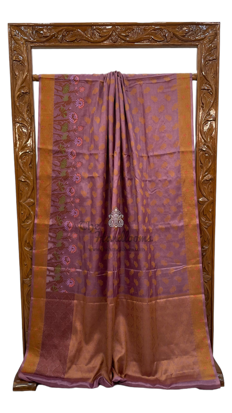 Pure Tussar Silk Handloom Banarasi Saree - The Handlooms