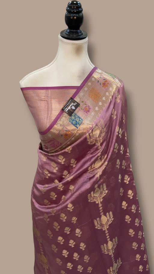 Pure Mango Silk Banarasi Handloom Saree - The Handlooms