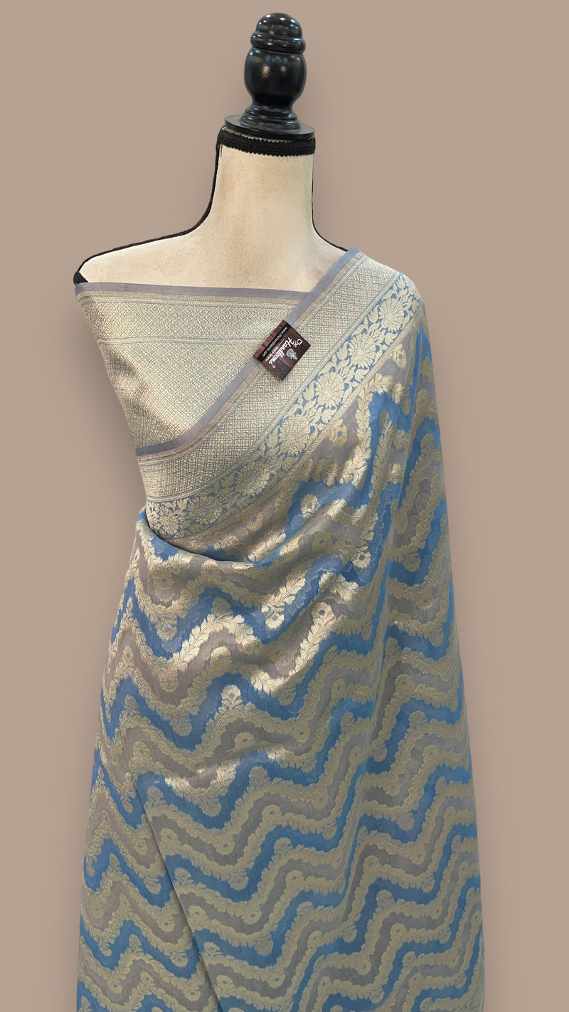Pure Cotton Banarasi Brocade Handloom Saree - The Handlooms