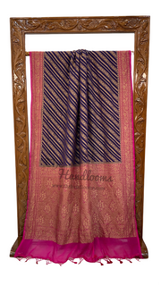 Khaddi Georgette Banarasi Saree -  Antique zari - The Handlooms