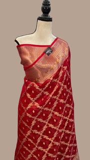 Pure Kora Handloom Banarasi Saree - The Handlooms