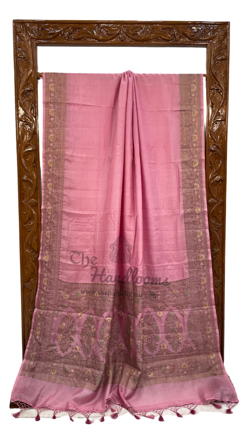 Pure Butter Crepe Banarasi Saree - The Handlooms