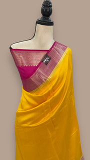 Pure Chiniya Silk Khaddi Handloom Banarasi Saree - The Handlooms