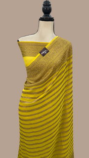 Khaddi Georgette Banarasi Saree -  Antique zari - The Handlooms