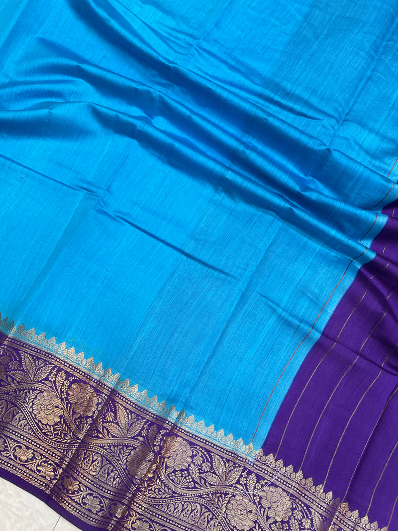 Pure Chiniya Silk Khaddi Handloom Banarasi Saree - The Handlooms