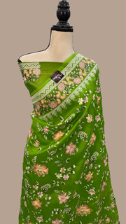Organza Chikankari Handloom Banarasi Saree - The Handlooms