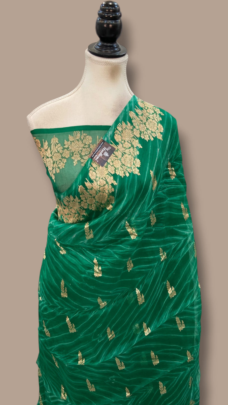 Pure Kora Silk Handloom Banarasi Saree
